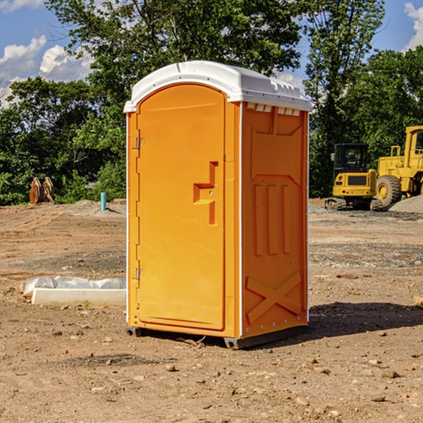 porta potties at a wedding in Urie WY